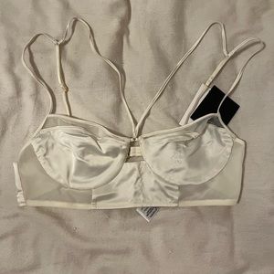 Zara white bralette